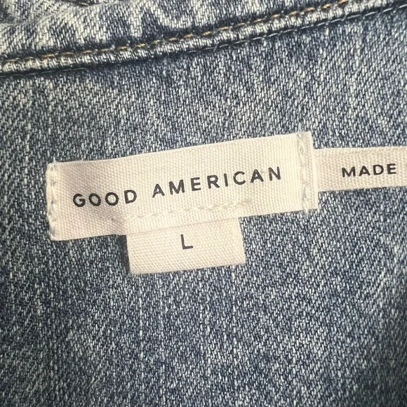NWT | Good American Denim Shirt Jumpsuit | SZ 3/L - Picture 5 of 6